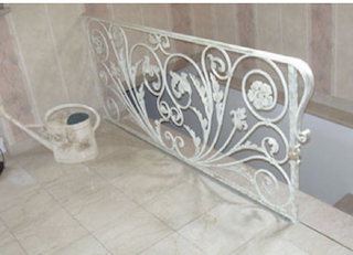 Wrought, iron, stair, railing, 